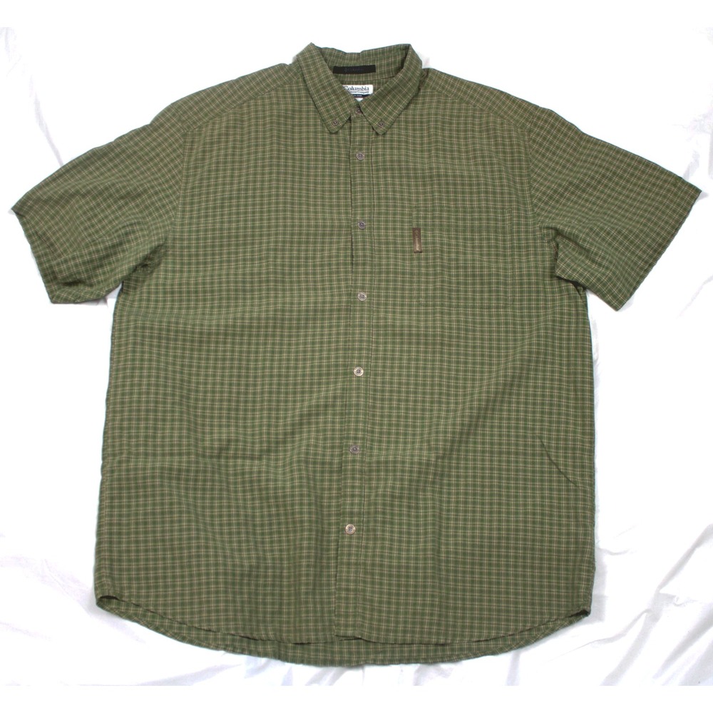 Columbia Mens Short Sleeve Button Down Shirt Size XL